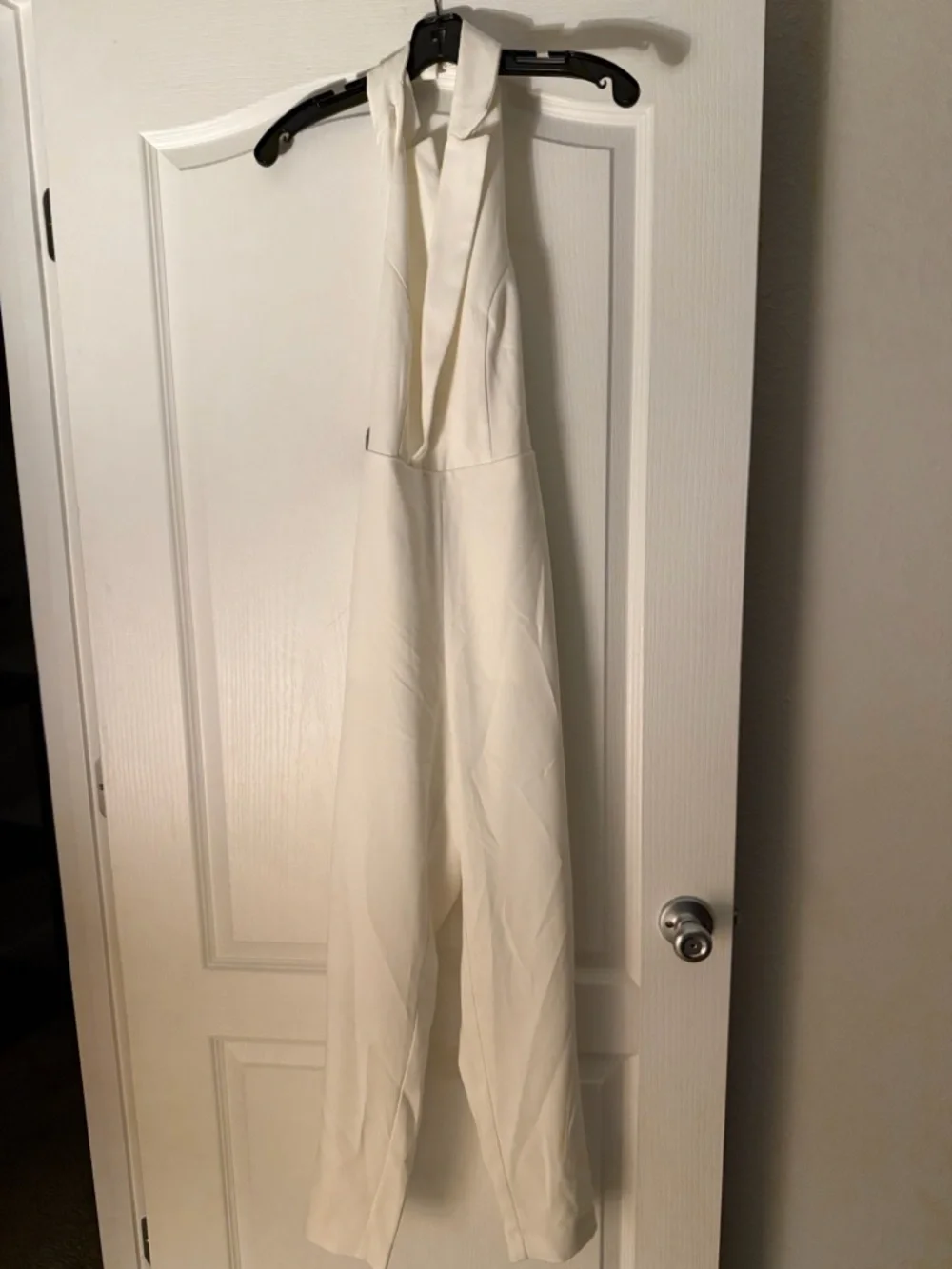 Nasty Gal White Halter Jumpsuit. - Picture 1 of 8
